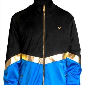 NWT TRUE RELIGION BRAND Colorblock Chevron Jacket 2X